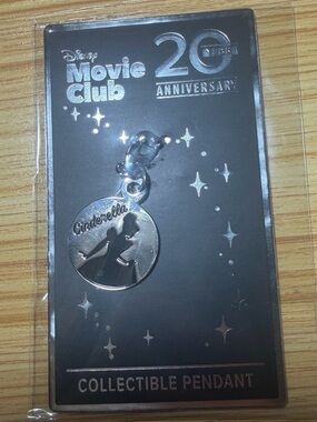 Disney Cinderella 20th Anniversary Silver Charm Pendant
